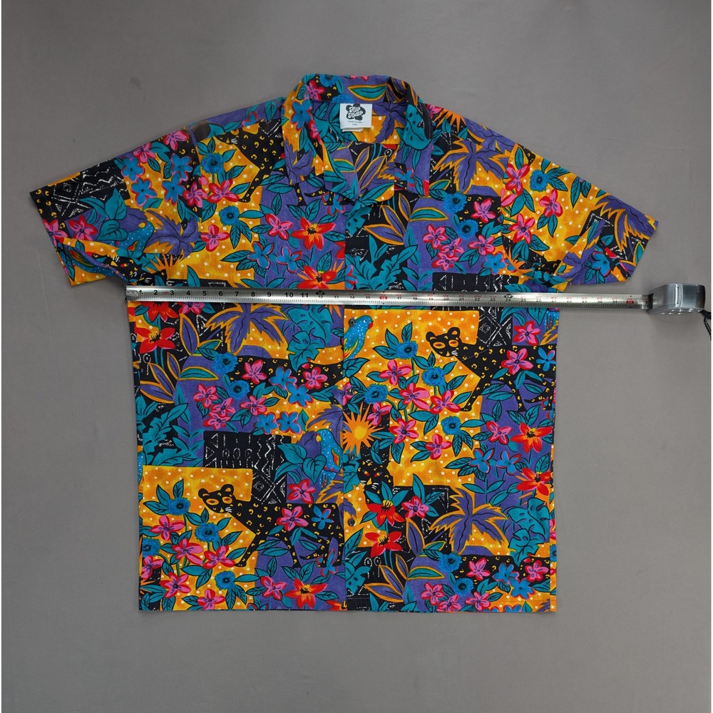 Hilo Hattie Hawaiian Shirt 2XL Tropical Floral Jungle Aloha Camp Shirt - Picture 5 of 9